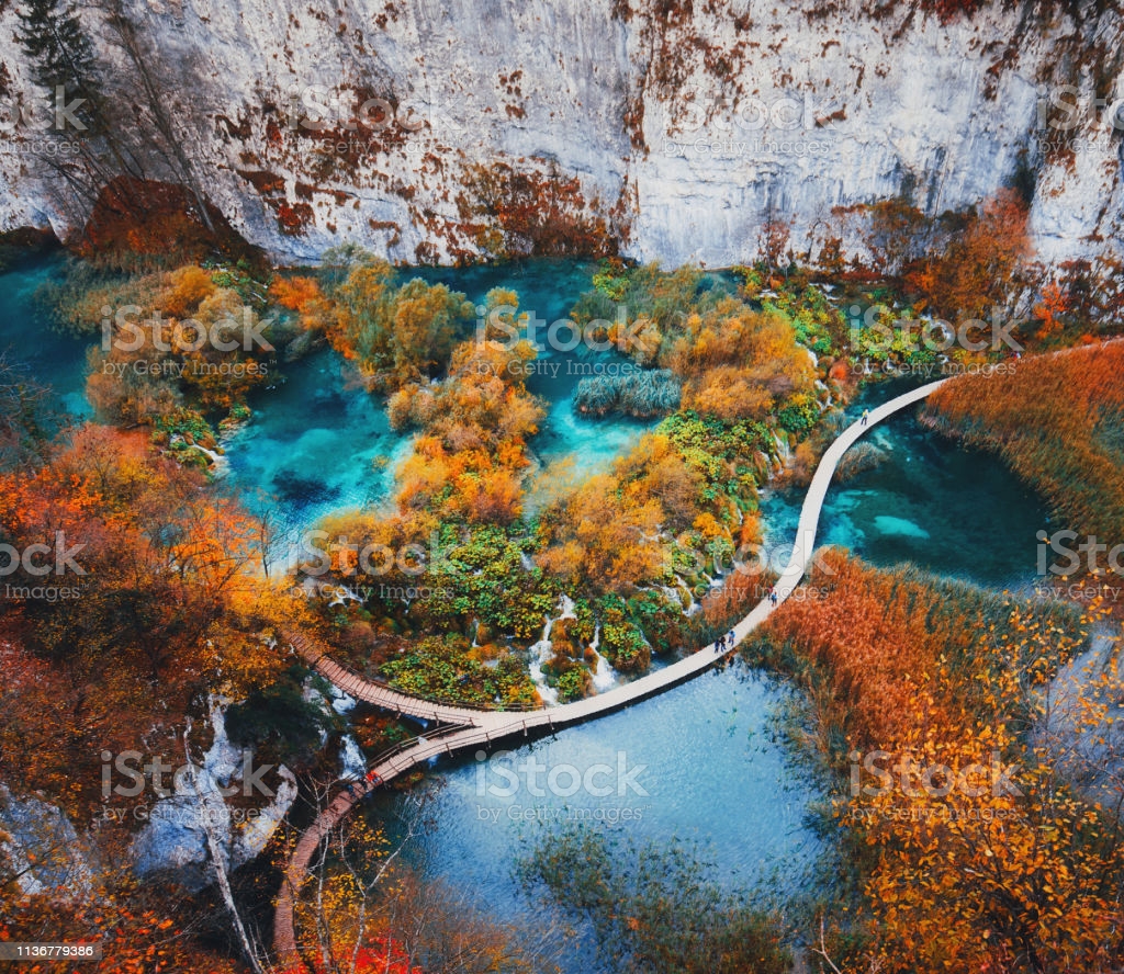 Plitvice lake in Croatia